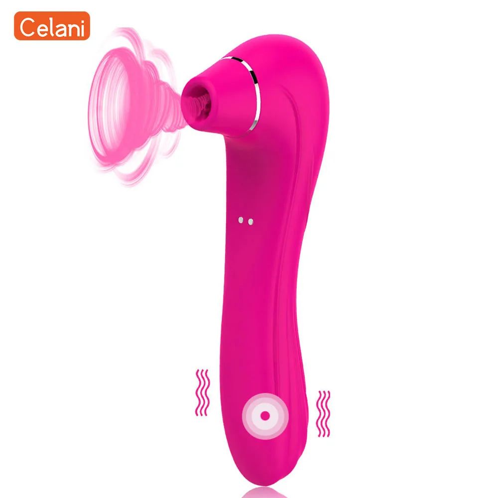 Clitoral Sucking Vibrator G Spot Stimulator Clit Dildo Vibrator Suction & Vibration Patterns Waterproof Oral Sex Toys for Woman