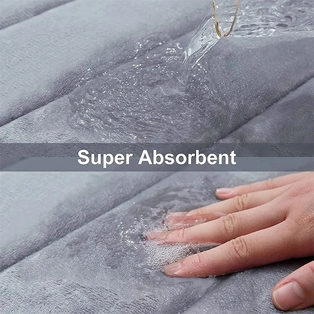 Absorbent Anti-slip Coral Velvet Floor Mat Bathroom Floor Door Mat floor mat bathroom floor mat bathroom mat absorbent bathroom mat bath mat anti slip mat
