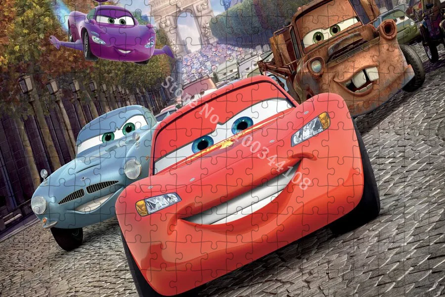 Disney Movie Cars Puzzle 300/500/1000 Pieces for Kids Educational Toys Adults Decompressed Jigsaw Puzzle Family Fun Games jigsaw puzzles wooden jigsaw puzzles wooden puzzle toys educational puzzles mini jigsaw puzzle