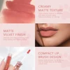 5 Colors Matte Lipgloss Sets Lightweight Lip Tint Waterproof Velvet-hazy Lip Mud Long-lasting Lip Gloss For Woman Makeup Kits 5