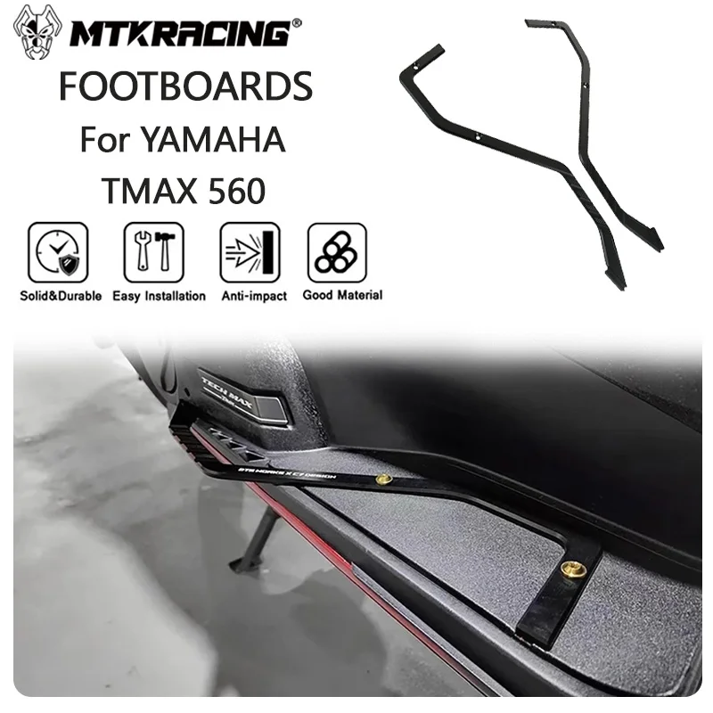 

Подножки MTKRACING для YAMAHA TMAX 560 2020-2021, аксессуары для мотоциклов, педаль из алюминиевого сплава, аксессуары, педаль