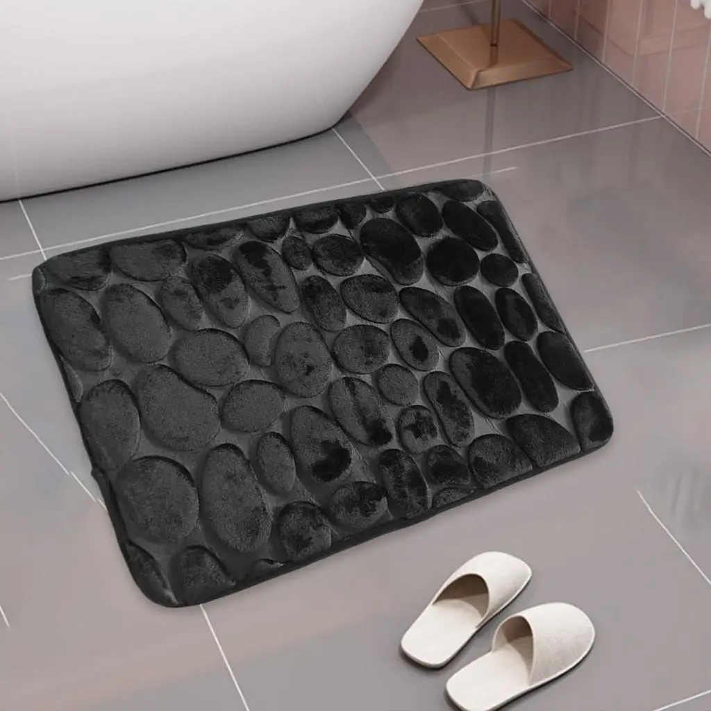 Coral Velvet Floor Rug Quick-Dry 3D Effect for Living Room Bathtub Side