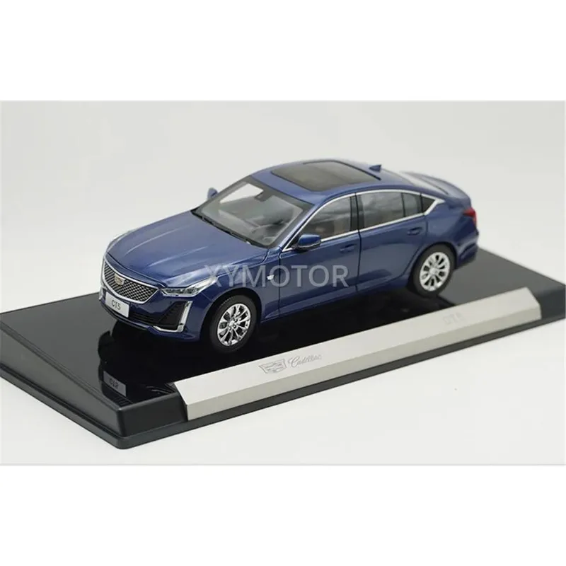 

New 1/18 For Cadillac CT5 2021 Metal Diecast Model Car Kids Toys Boys Birthday Gifts Hobby Collection Display Ornaments Blue