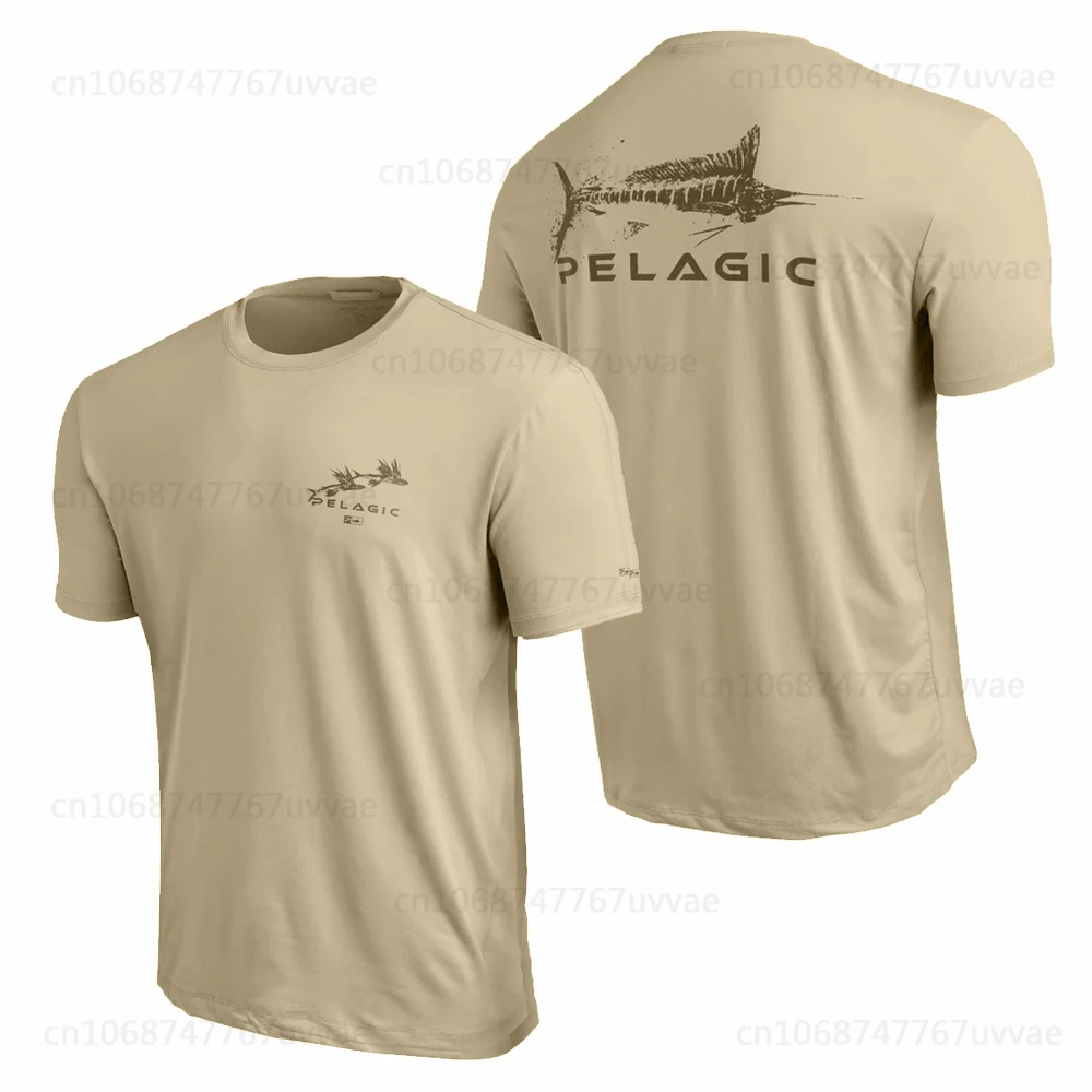 Pelagic Short Sleeve Performance Fishing Shirts Men Summer Fishing