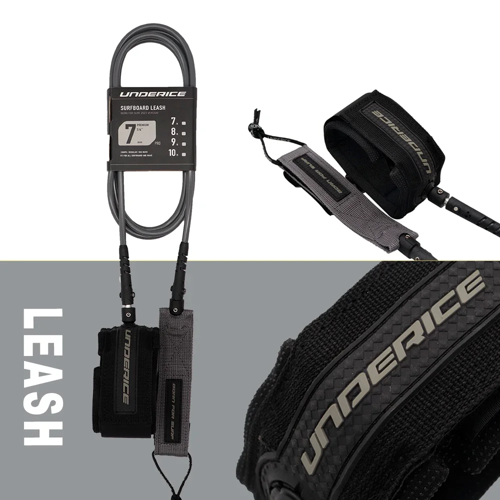 Premium Surfboard Leash: Durable TPU & Stainless Steel