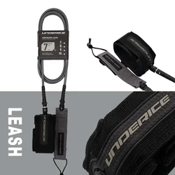 Premium Surfboard Leash: Durable TPU & Stainless Steel (Grey 6-6ft)