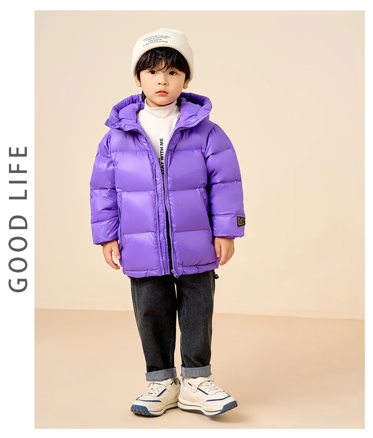 Feder-Seidenkleidung für Kinder, 2025, Winter, neue Eltern-Kind-Kleidung, Entendaunen-Seide, verdickte Jacke für Jungen und Mädchen für Kinder – Detail 15