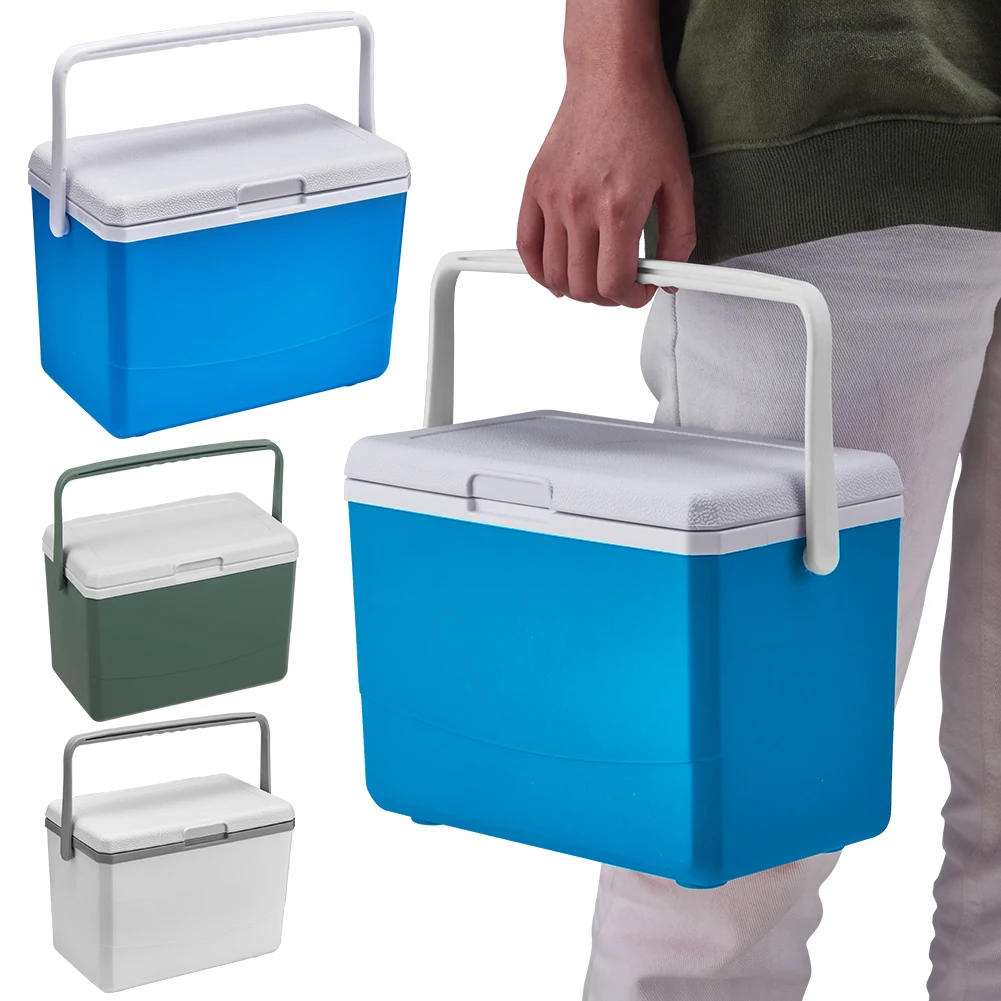 3L Insulated Portable Cooler with Handle Picnic Ice Bucket Heat Preservation Food Storage Cooler Box for Beach Picnic