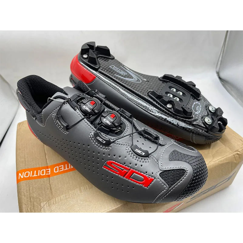 SIDI TIGER 2 MTB Cycling Shoes Carbon sole Breathable Cross Country Mountain Bicycle Competition Sneakers Cleat shoes