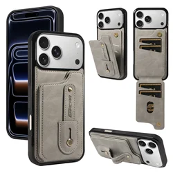 Luxurious PU Leather Phone Case with Card Slots and Shockproof Protection - Galaxy A70 (Gray)