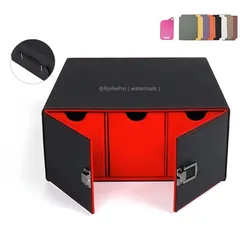 Premium PU Leather Trading Card Storage Box with Magnetic Closure - Holds Over 1800 Cards (VIOLET/紫罗兰)