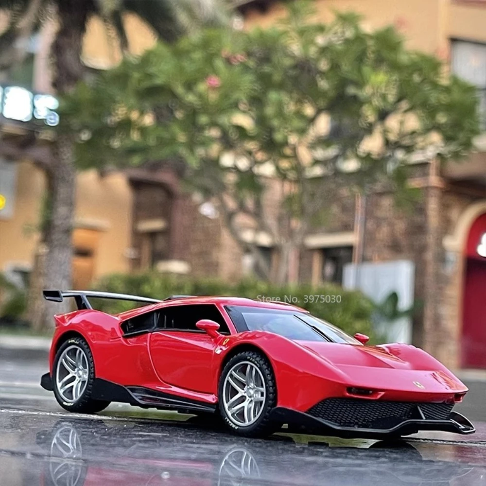 

Scale 1/32 P80c Supercar Metal Diecast Alloy Toys Cars Sound Light Model for Boys Children Kids Gift Vehicles Hobbies Collection