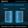 Shower Door Brushed Stainless Steel Fully Frameless design for an open and spacious feeling stain resistant glass coating 5