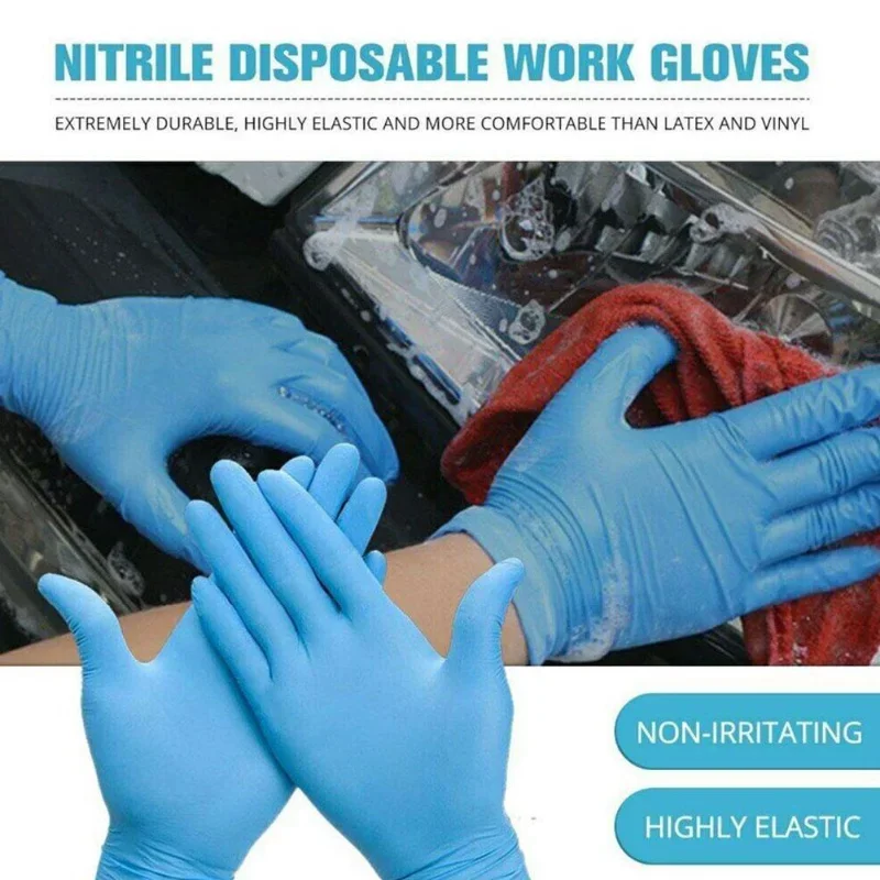 Black Gloves Disposable Latex Free Powder-Free Exam Glove Size
