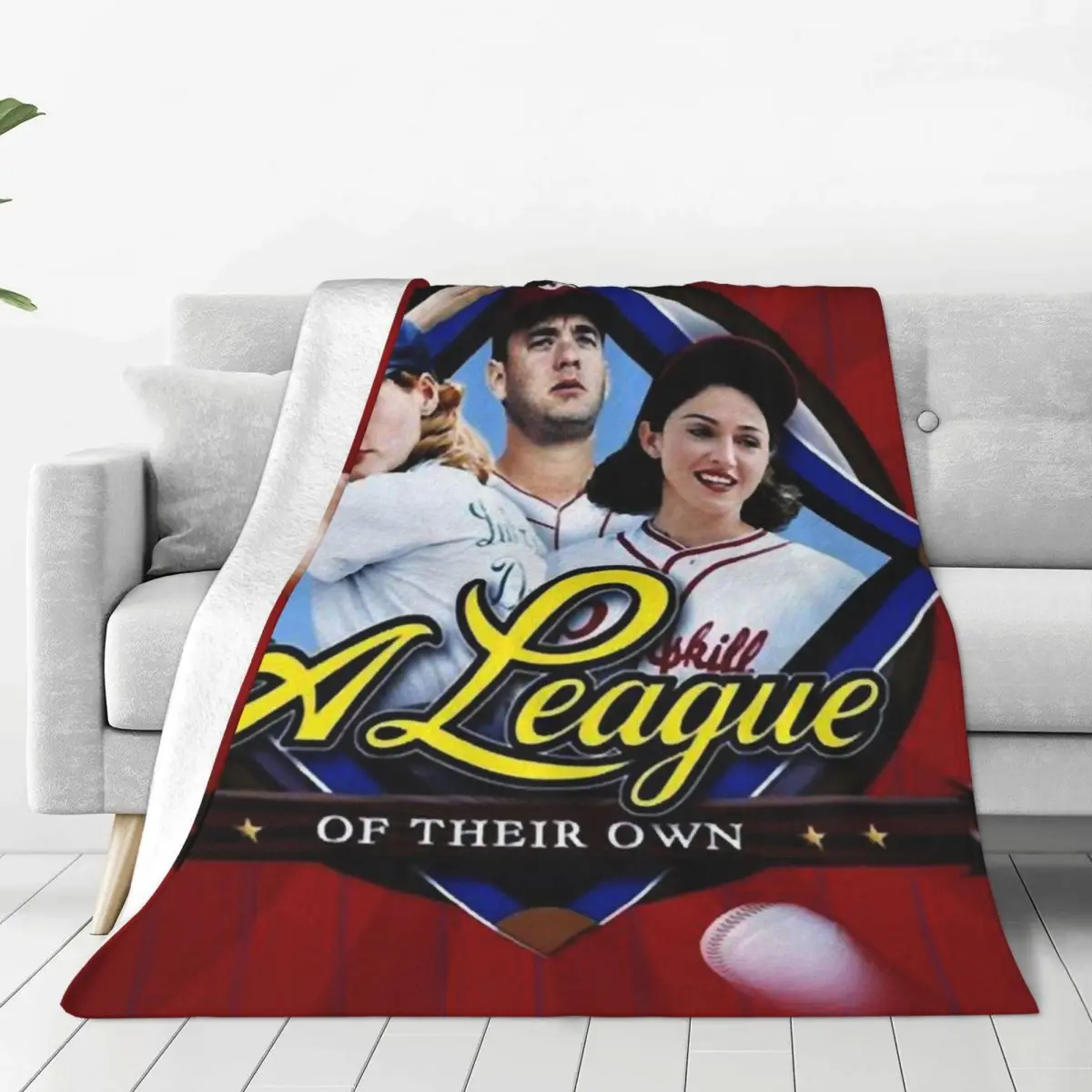 

A League Of Their Own Baseball Blankets Flannel Awesome Soft Throw Blanket for Bedspread All Season