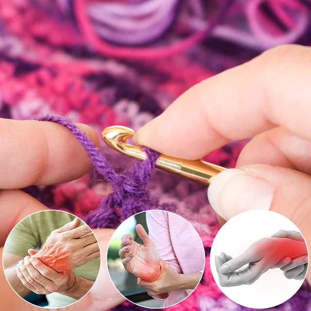 16Pcs crochet gifts for crochet lovers Diy Finger Knitting Rings