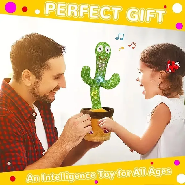 Jouet en peluche électronique, décoration de la maison pour enfants, cadeaux de noël, jouets de Cactus parlant dansant pour bébés garçons et filles, 1 pièce 5