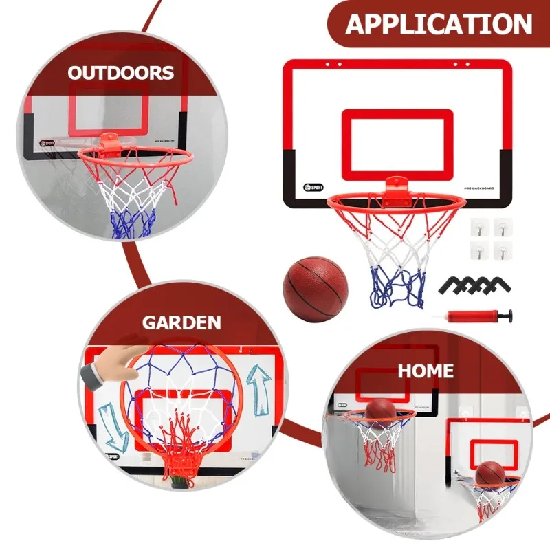 Description Picture 5 of item30cm/11.81in Foldable Basketball Stand Black Red Home Indoor Basketball Stand Wall Mounted Basketball Stand