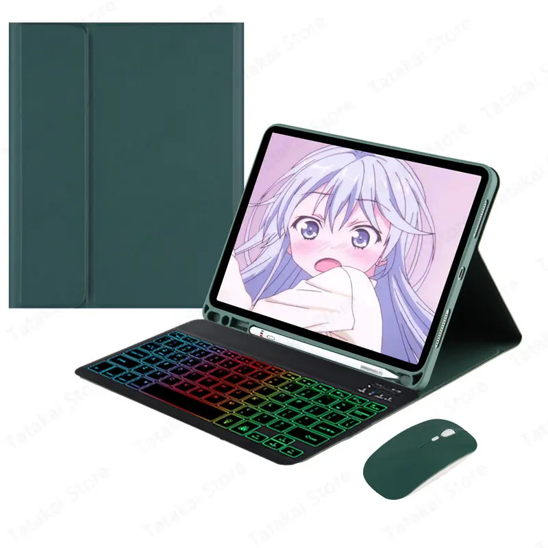 Teclado para Claier Ipad Pro 11 2023 Case Teclado Azerty Retroiluminado para Coque Ipad Pro 11 Case 2023 2023 Claier Azerty Francês - Imagem 4