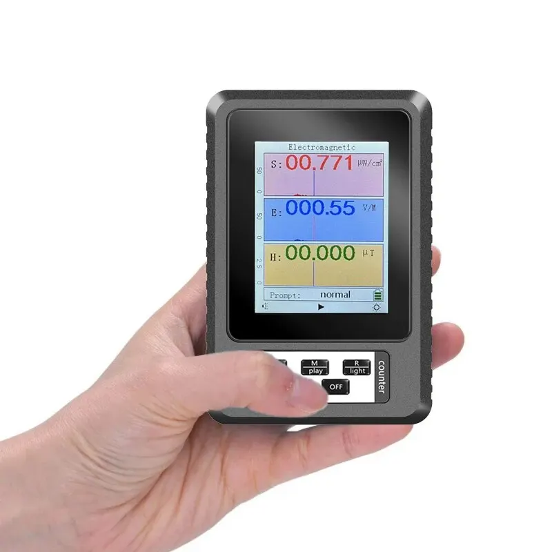 Portable Electromagnetic Radiation Detector EMF Meter Professional High Accuracy Radiation Dosimeter Monitor Tester
