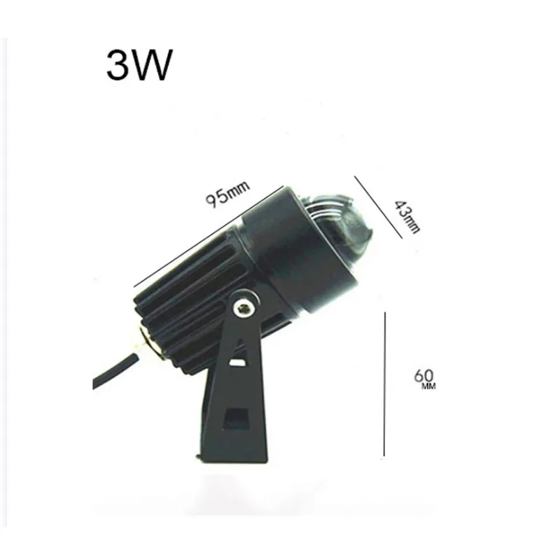 LED Floodlight Led Floodlight Outdoor IP66 Exterior 3W Wall Washer Narrow Beam Spotlight for Wall Garden Landscape Decoration LightingDC12v220v