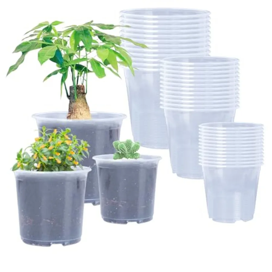 Transparent Nursery Pots Variety Pack for Seed Starter