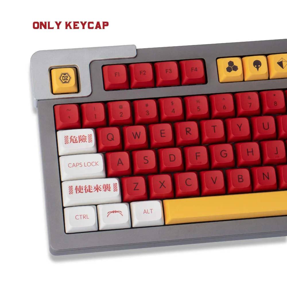 

138 Keys PBT Keycap Dye-Sublimation Key Caps XDA Profile Personalise EVA 02 Keycaps With 1.75U 2U Shift For Customized Keyboard