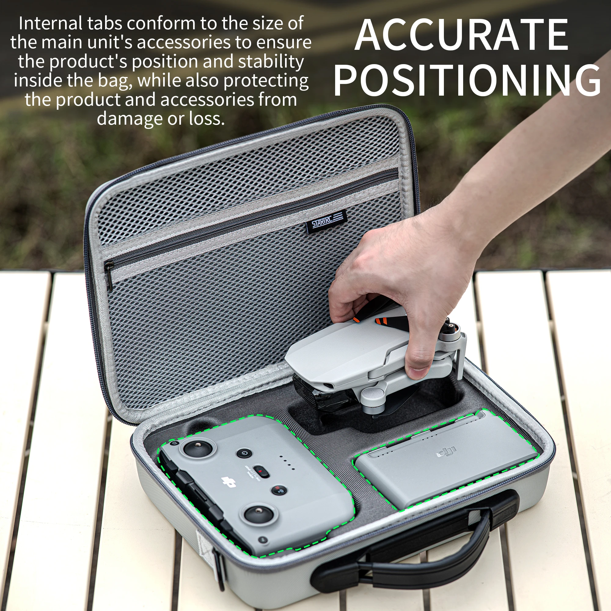 Portable Cross-body Drone storage bag Integrated Organizer for DJI Mini 2 SE / 4K Boxs