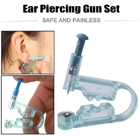 Ear Piercing stud kit Safe Disposable No Pain Sterile Ear Nose Tool