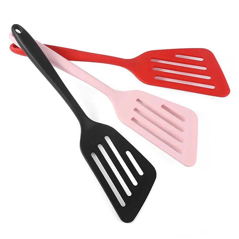 1pcs Kitchen Non-Stick Silicone Spatula Fried Fish and Egg Cooking
