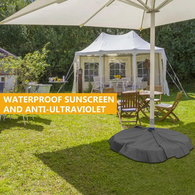 Nagy Teherbírású Terasz Esernyő Alap Burkolat Lombkorona Napernyő Alapvédő Vízálló Uv -Álló - Image 5