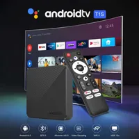 Android14 TV Box Smart 4K Домашний кинотеатр T1S AllwinnerH313 Netflix YouTube Wifi6 1000M Lan Bluetooth Chromecast Голосовой помощник — изображение 2
