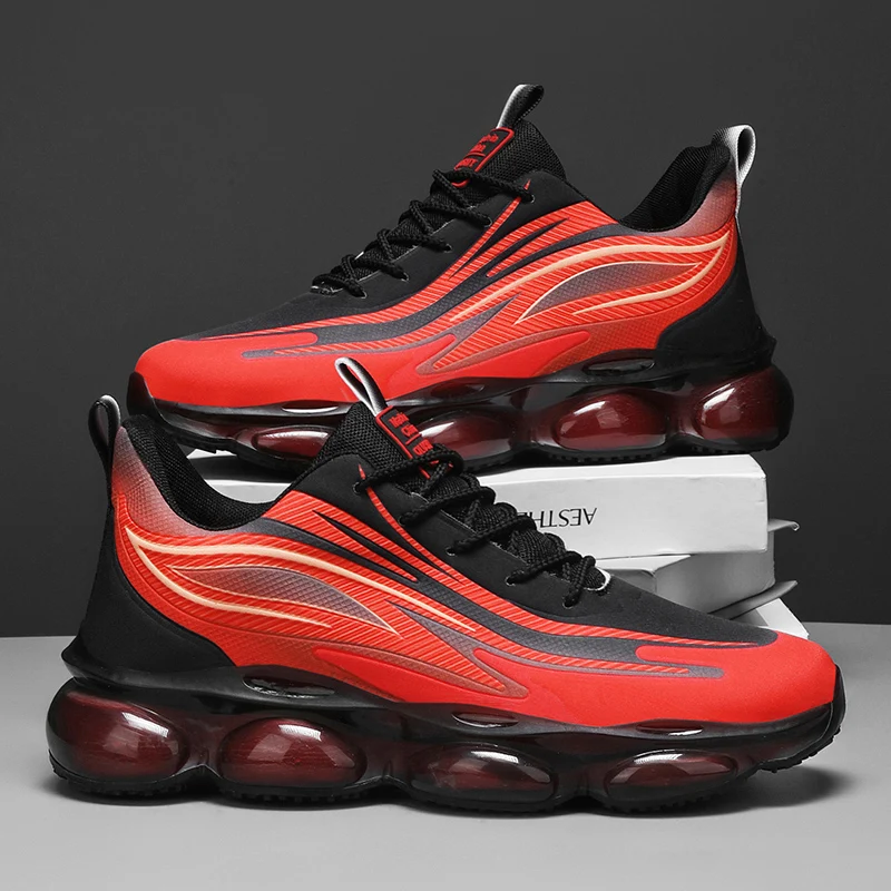 Men's Fashionable Casual Sneakers - Plaid and Breathable Casual Shoes, Suitable for All Seasons, Lace-Up Closure Design, All Year Round Style