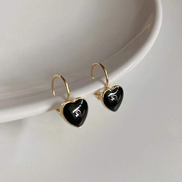 Trend Asymmetric Hollow Heart Earrings for Women 2021 Beautiful Girl Cute Party Jewelry Korean Yellow Blue Stdu Earrings 613-1