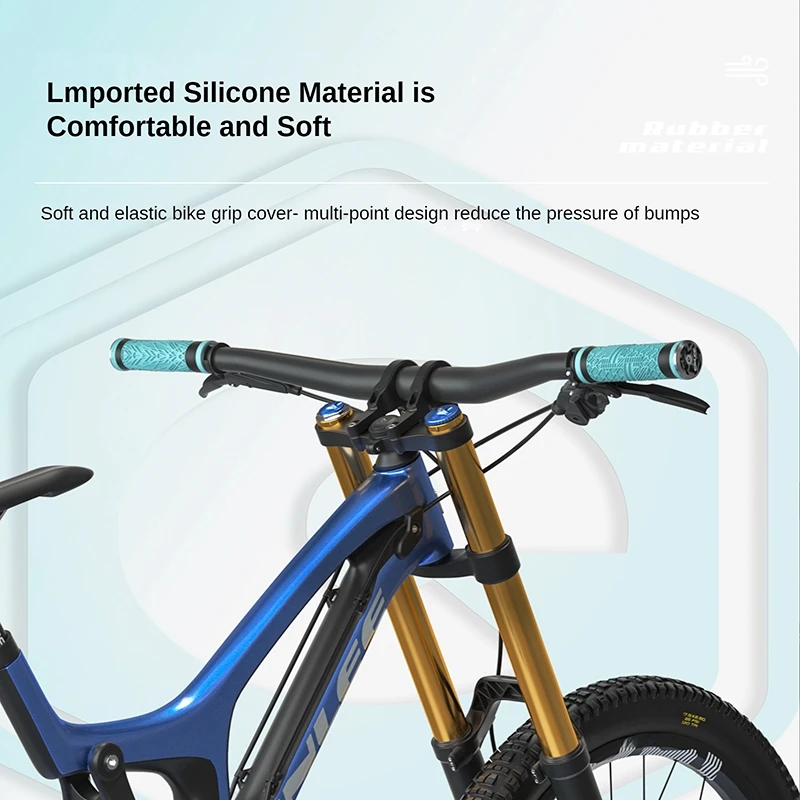 ENLEE 실리콘 MTB 자전거 그립 스폰지 핸들 바, 부드러운 초경량 그립, 브레이크 그립, 실리콘 실리카 장갑 핸들, 자전거 액세서리