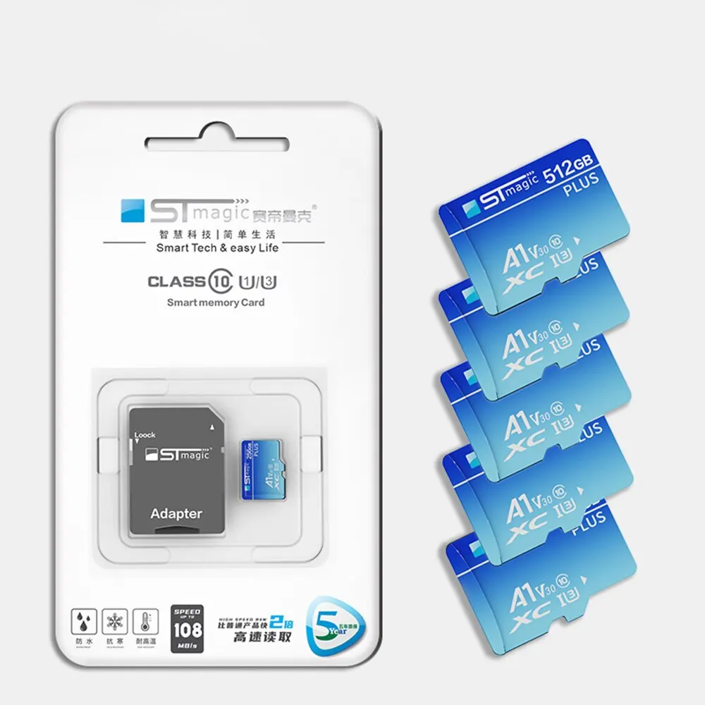 STmagic ũ SD ī ޸ ī Ŭ 10, 32GB, 64GB, 128GB, 256GB, U3, 4K,  ÷ ޸ TF ī C10