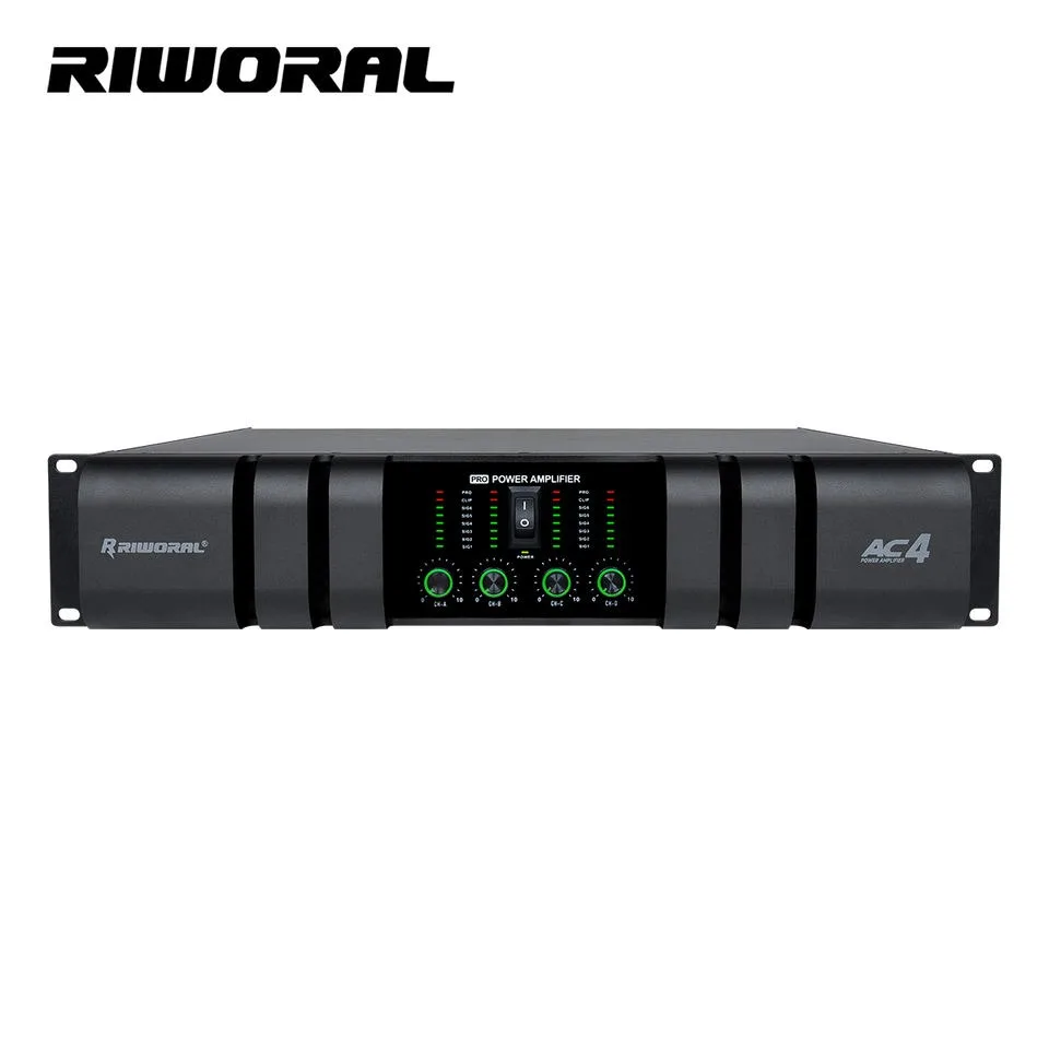 

AC4 Professional 4 Channels Stage Master Power Amplifier 800W*4 Speakers Audio Amplifiers for stage