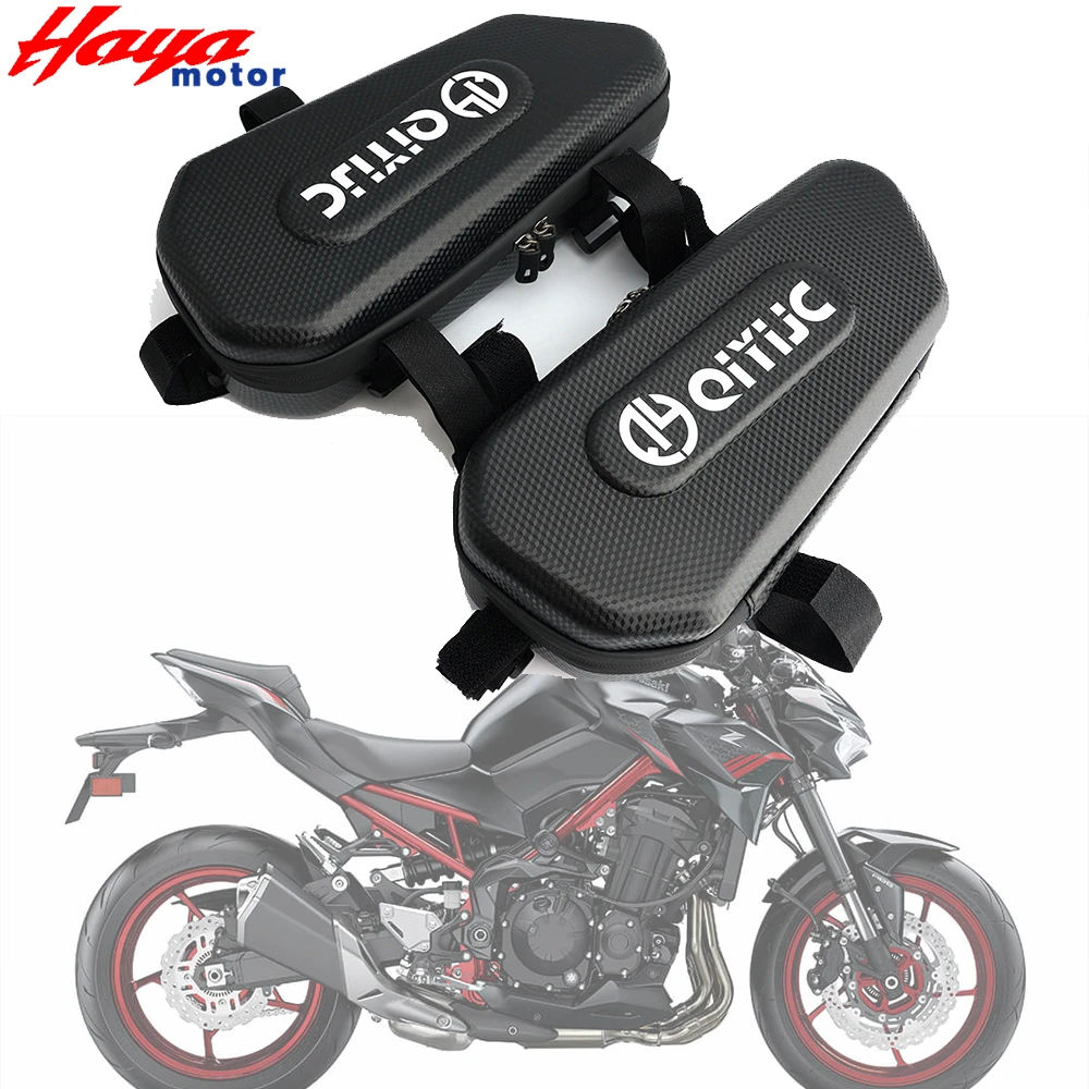 

New For KAWASAKI Z250 Z300 Z650 Z750 Z800 Z900 Z1000 Z1000SX NINJA 250 NINJA400 Motorcycle Retrofit Waterproof Triangle Bag Kit