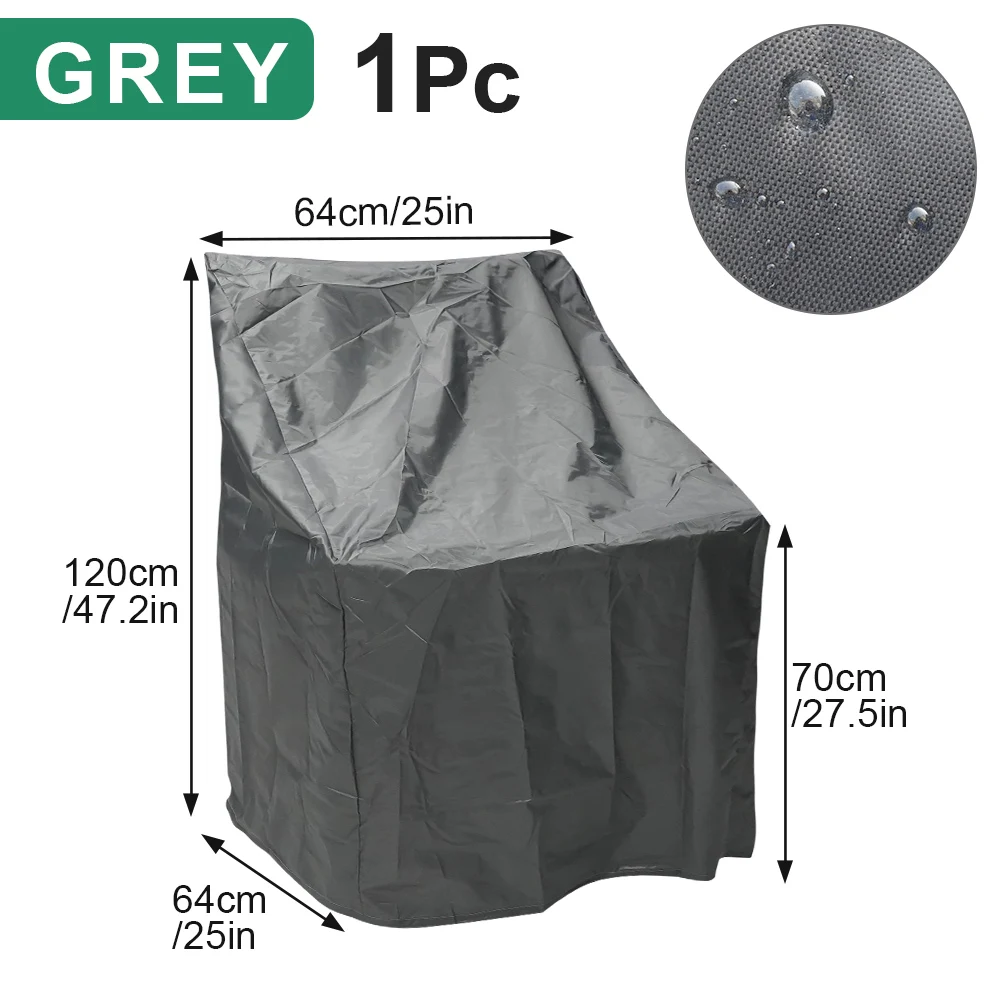 Premium Black Waterproof Outdoor Furniture Protector Cover