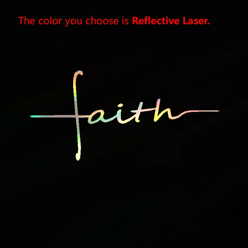 Faith Over Fear Vinyl Decal - 5.5x5.3 Inch Black MKR Sticker For Cars, Laptops & Walls