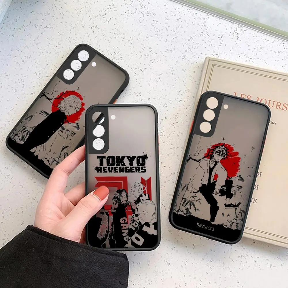 

Sunset Tokyo Revengers Comic Matte Phone Case For Samsung Galaxy S23 S22 S21 S20 Ultra FE S11 S11E S10 S9 S8 Plus Lite 5G Cover