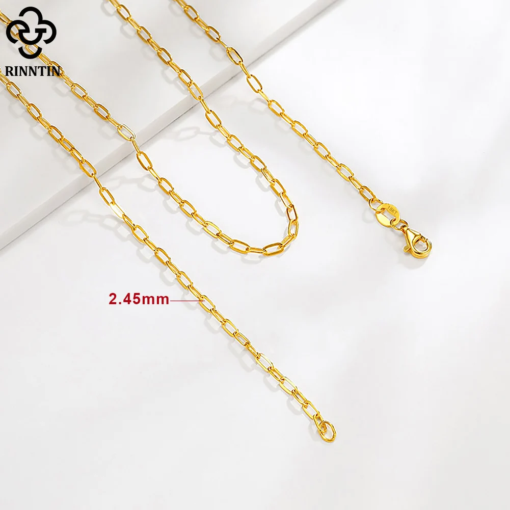 Rinntin Real 18K Solid Gold 1.9/2.45mm 