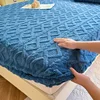 1 pc Flannel Fleece Bed Sheet for Winter Warm sofa bed matrimonial Coral Fleece Fluffy Fitted Sheets for Double Beds Sheets 1