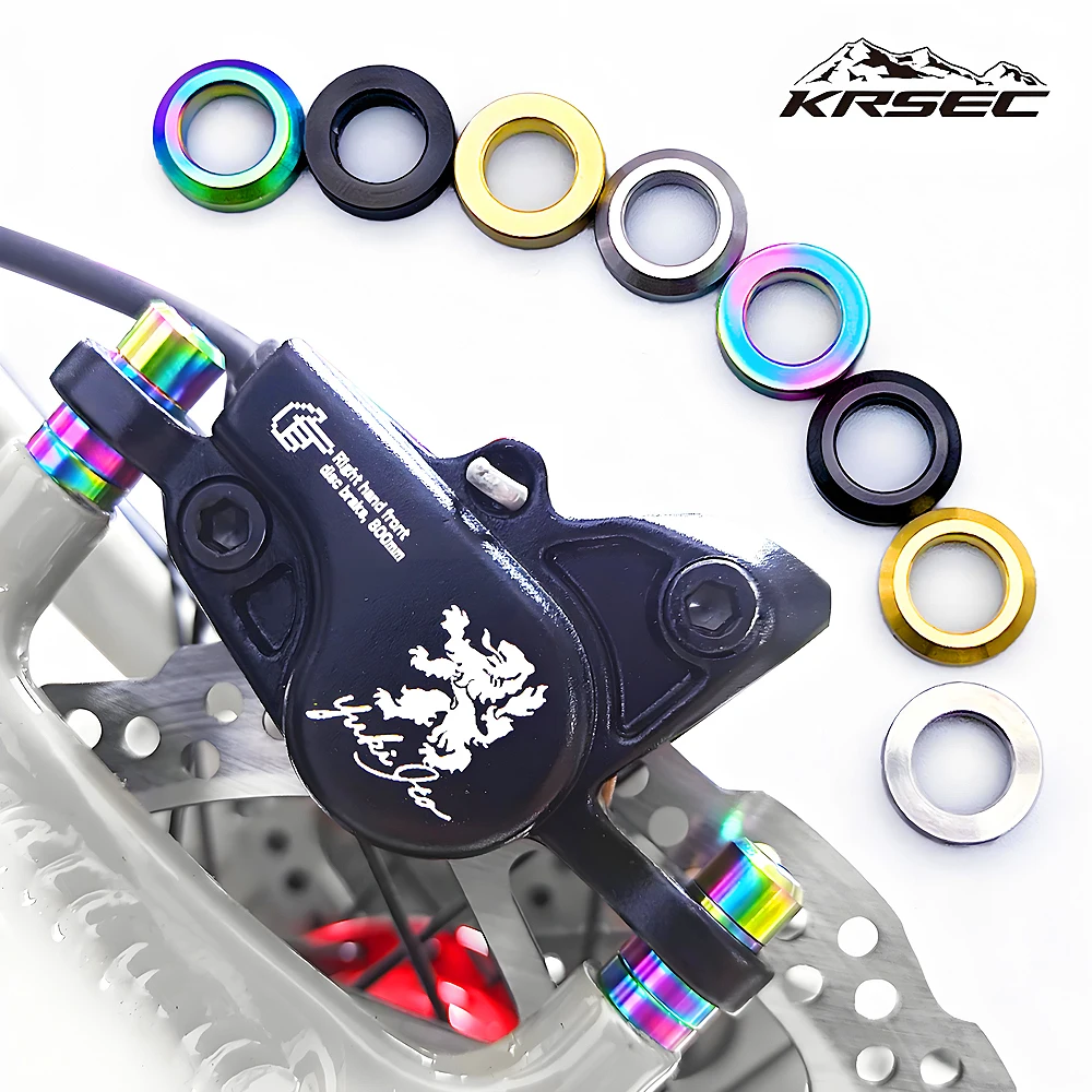 KRSEC M6 Hydraulic Disc Brake Caliper Washer Spacer 4Pcs