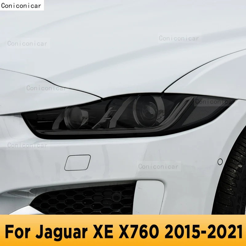 

Для Jaguar XE X760 2015-2021 Автомобильная внешняя фара с защитой от царапин, ТИНТ передней фары, аксессуары для ремонта фотографий, наклейка