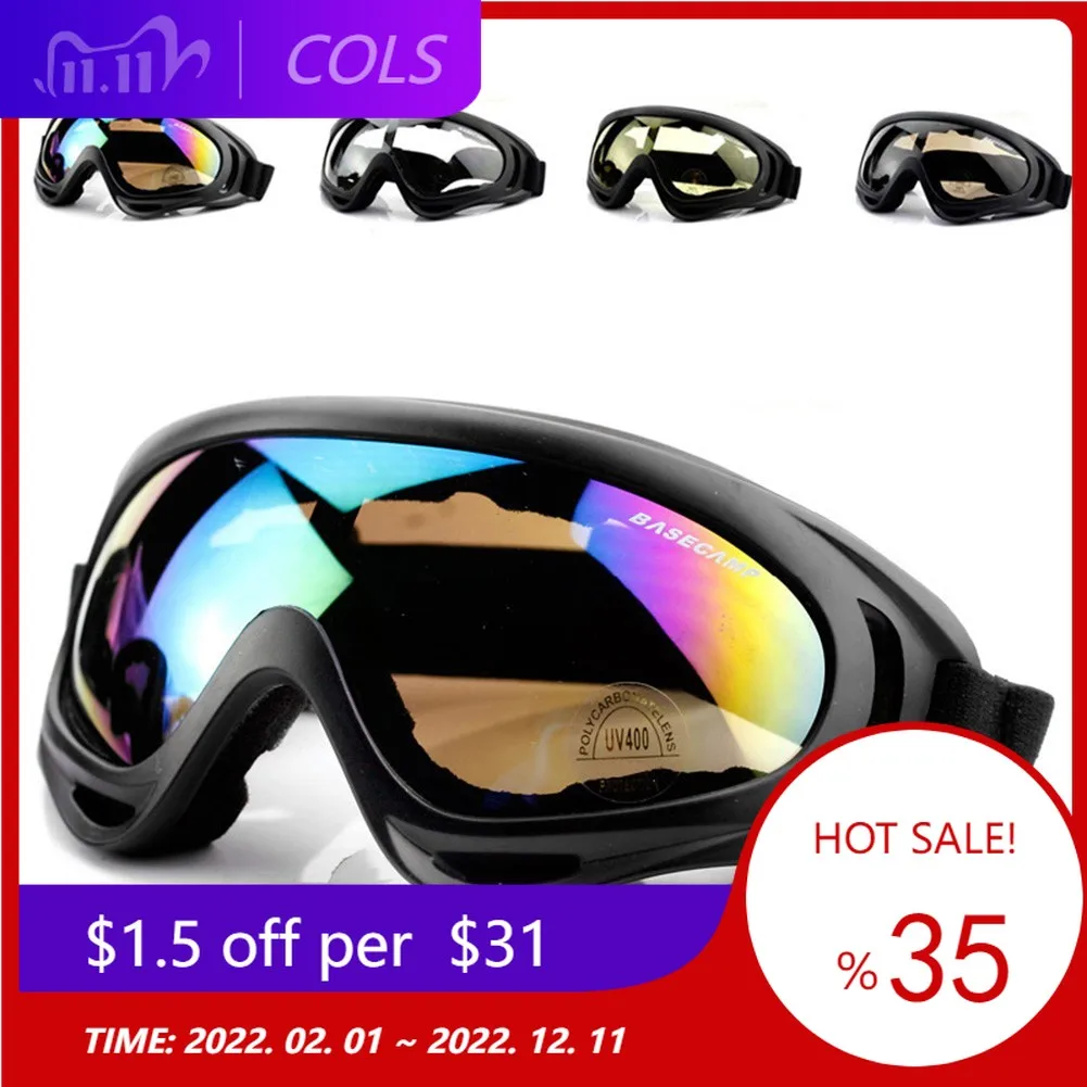 Bike Motorcycle Goggles Anti Fog Cycling Riding Glasses Sport Dust