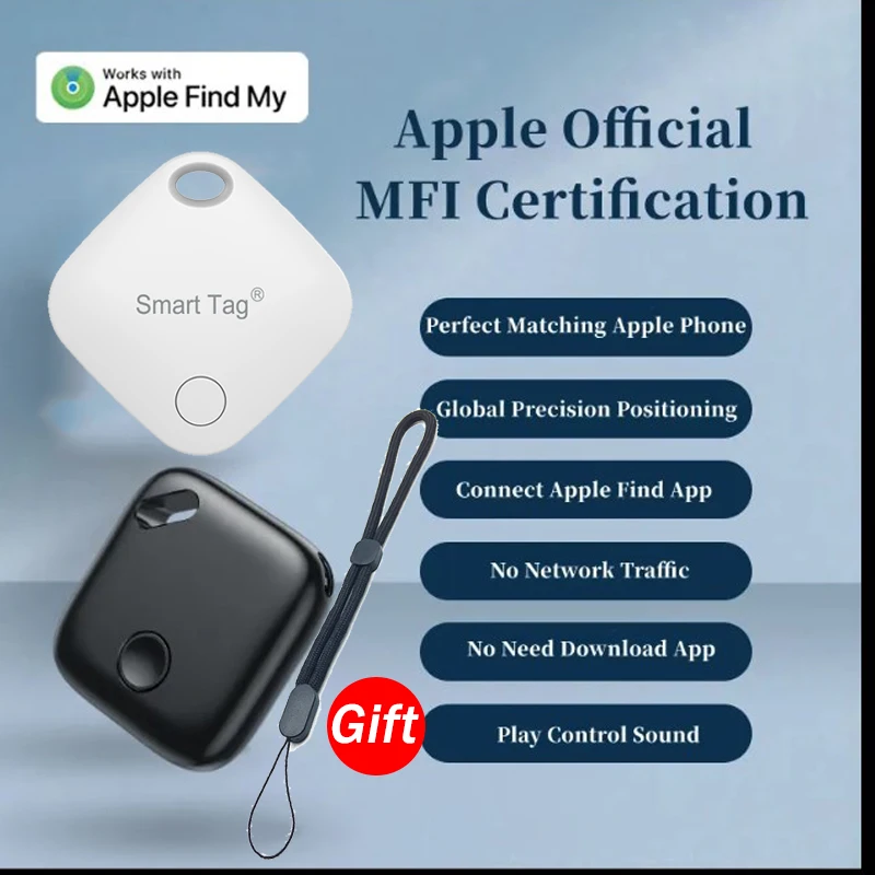 

Умный Bluetooth-трекер с будильником работает с приложением «Find My APP», устройство защиты от потери для детей, бирка системы IOS, сменный локатор, MFI