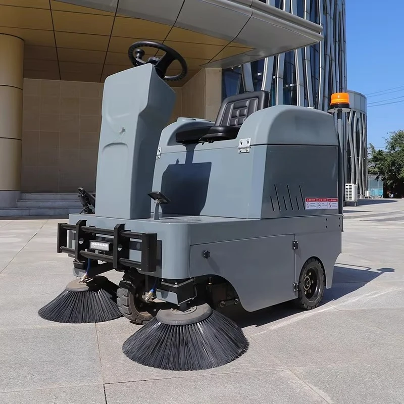 High Efficiency Commercial Factory Warehouse Outdoor Street Cleaning Industrial Ride on Floor Sweeper High Quality
