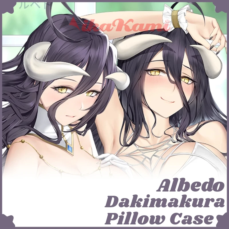 

Albedo Dakimakura Overlord Anime Full Body Pillow Case Sexy Hugging Cushion Cover Pillowcase Home Bedding Decor Otaku Gift