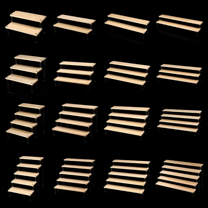 

Акриловые стойки-полки для дома и офиса. Компактные органайзеры для ювелирных изделий, специй и косметических товаров. 1–5